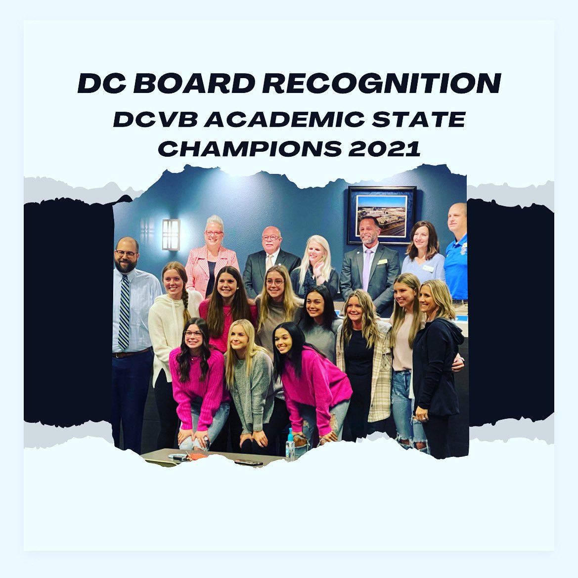 These student athletes were recognized this evening at the Deer Creek School Board meeting for their excellence on the court &amp; in the classroom! Team GPA 3.996