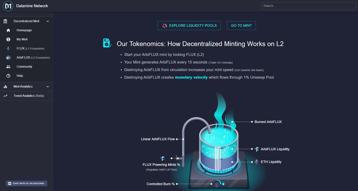 dataminenetwork's tweet photo. 🔥Be sure to check out our new tokenomics page update to help explain $DAM / $FLUX and #ArbiFLUX L1 &amp; L2 ecosystems!

Our #DeFi use case: monetary velocity⏩

$FLUX (L1) and #ArbiFLUX (@arbitrum L2) is constantly recycled ♻ the the @Uniswap 1% pool!

https://t.co/EsnZs3DP0q https://t.co/khLVSJmqd3