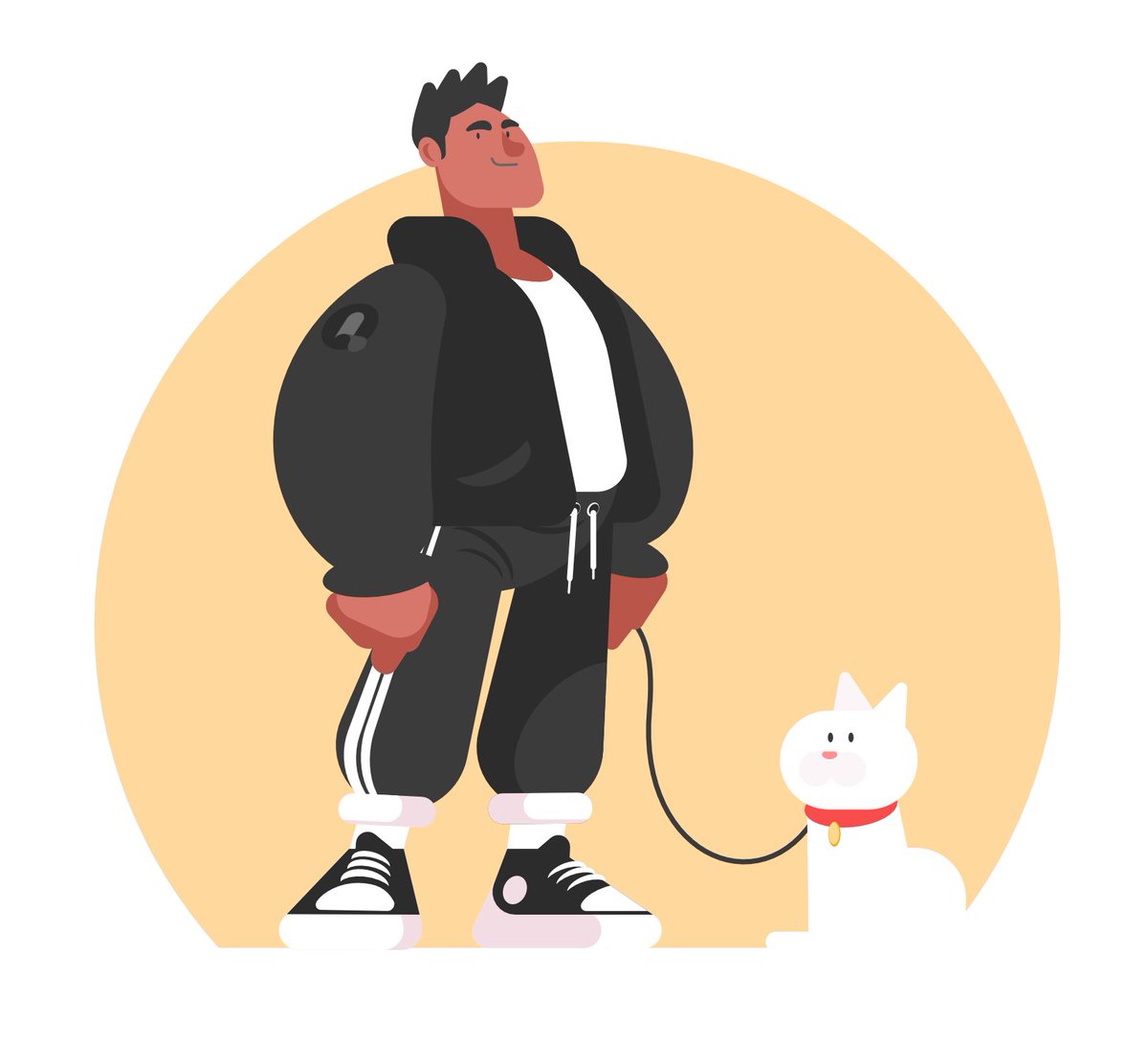 QufaArt's tweet photo. Are you a cat lover? 🐈by @Qufa_ 28/08/2021
#madeinaffinity. #catlovers
#vectorart #illustration #vectorillustration
#ilovecats #flatillustration #vectormob
#affinitydesigner #addidas #fashion
#designers #dope #nigeriaartist
#NFTCommunity #NFTGiveaway #CatsOfTwitter #cats https://t.co/iUAKEtfCY0