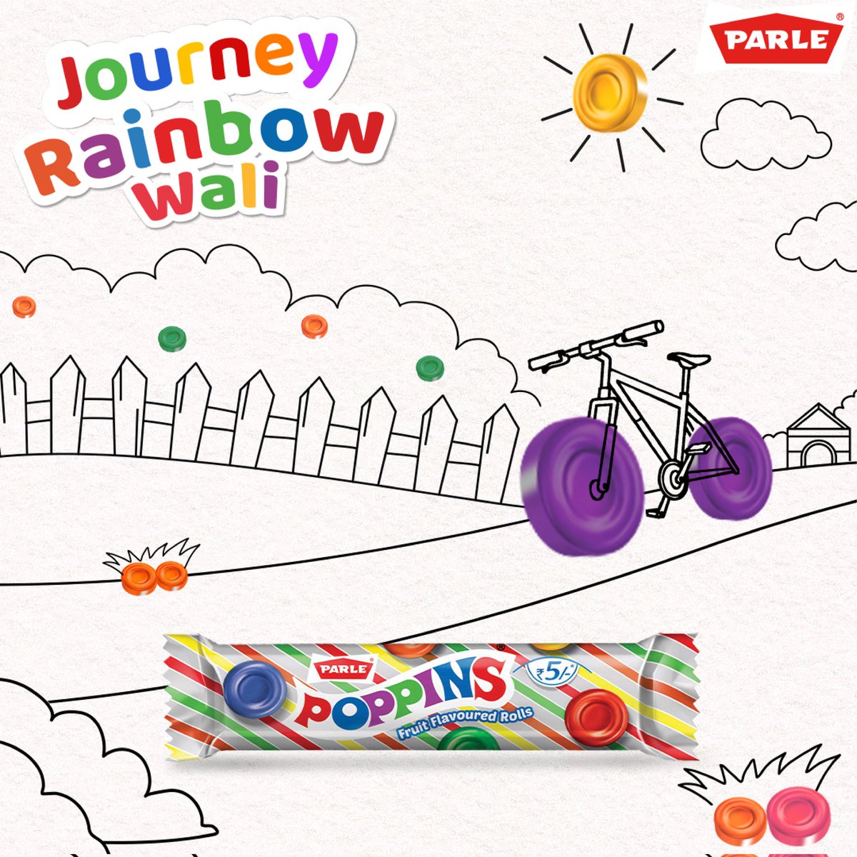 A journey for all ages.

#ParleProducts #ParleFamily #ParleConfectionery #ParlePoppins #Poppins #Satrangi #Goli #Play #Fun #Rainbow