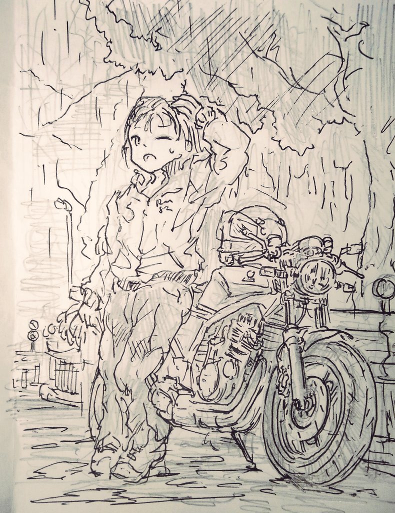 休憩落書き
雨宿り

描いてるとほんとまたSRX乗りたくなってきて困るなぁ... 