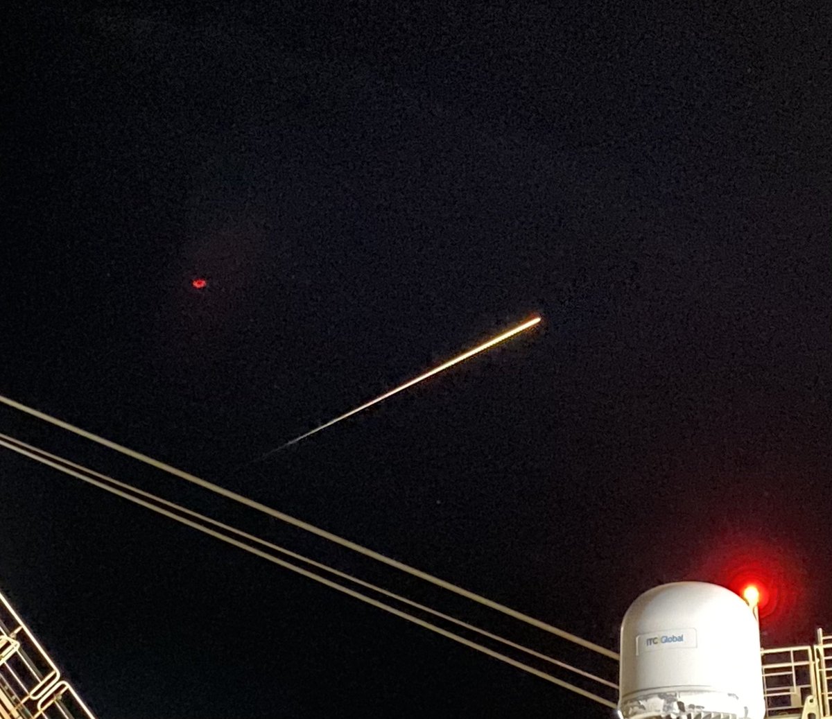 Herbo's tweet photo. @spacex #Crew2 #Endeavor flyby over the Gulf of Mexico on their way home! Well done @NASA @Commercial_Crew https://t.co/r9wze4gfnP
