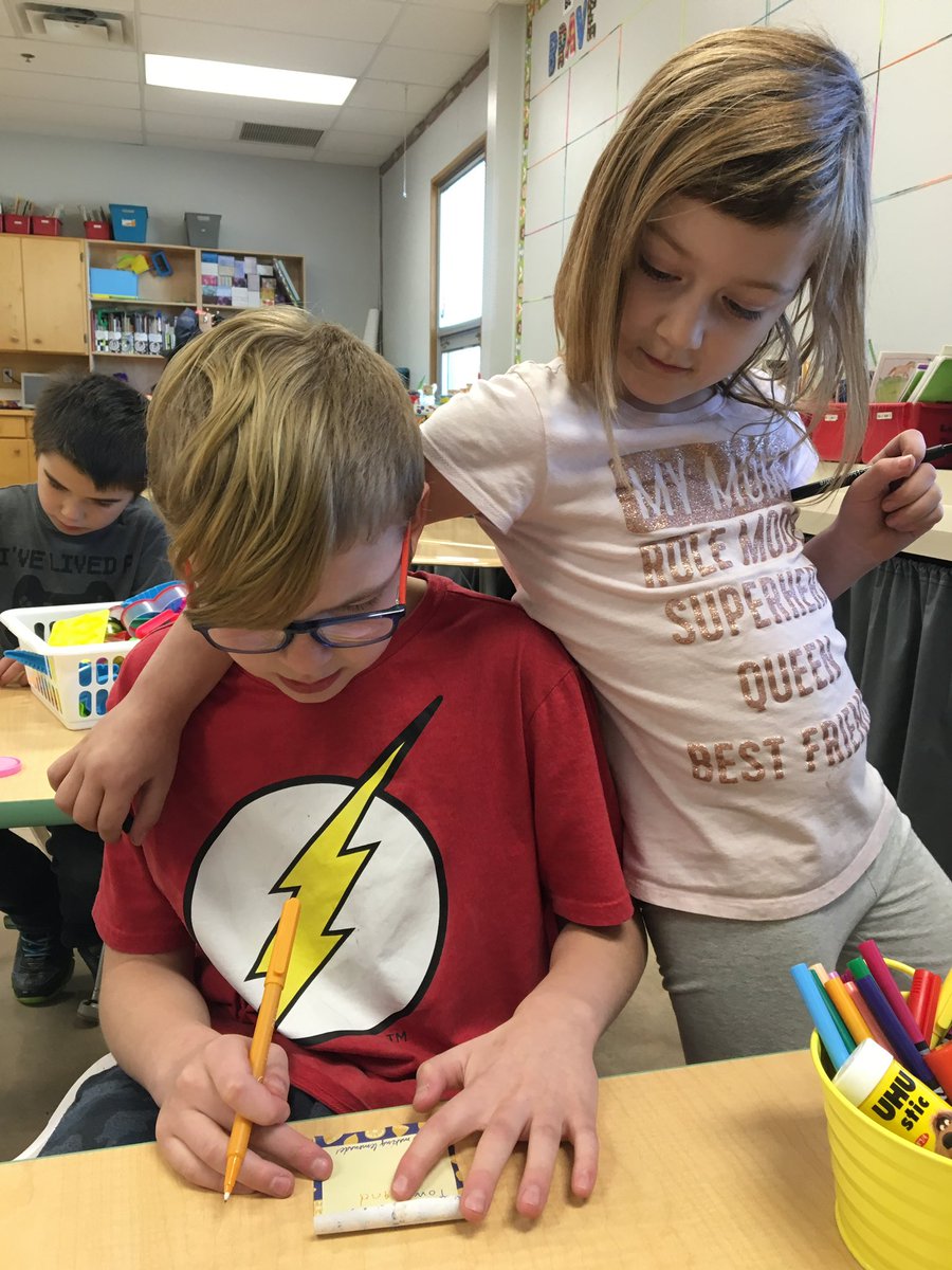 Connection. 💖 A natural moment captured on a Monday morning. Leaning in to remind someone that we care and they matter. #connections #friendships #slowdown <a href="/EJSMSchool/">Ecole J S McCormick</a> <a href="/MissCCooke/">Miss Cooke</a>