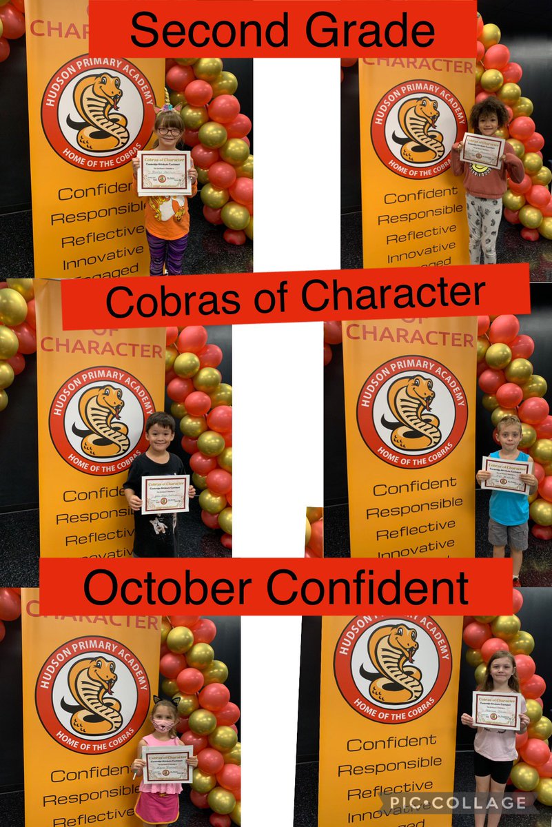 HudsonPrimary's tweet photo. Cobras of Character October Confident Student of the Month Congratulations! https://t.co/skNdh32nOb