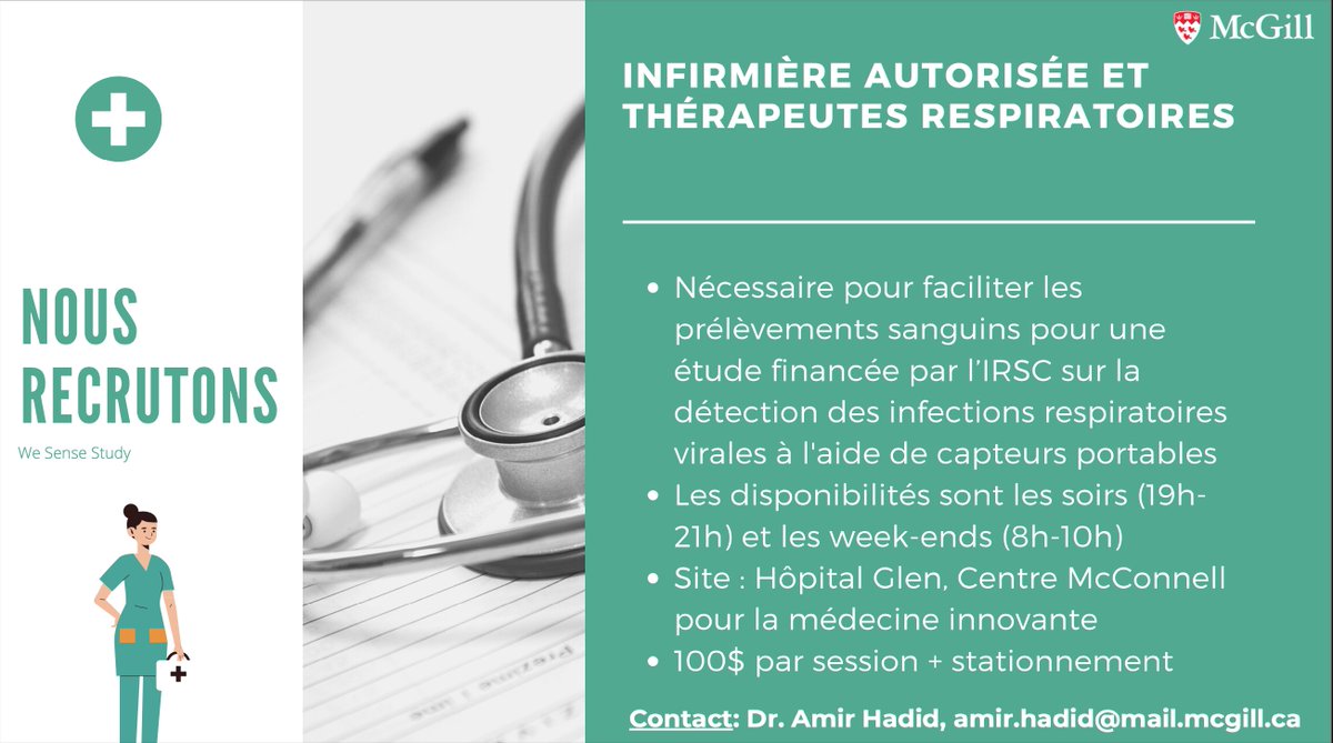 Dennis Jensen (@drj9378) on Twitter photo 🩸Please RT🩸 : Nous recherchons des infirmières et/ou des thérapeutes respiratoires dans la région de #Montréal pour aider à prélever du sang veineux🩸de volontaires d'études de recherche @OPIQinh <a href="/OIIQ/">Ordre des infirmières et infirmiers du Québec</a> @FIQSante <a href="/McgillNursing/">McGill Nursing</a> #Nurse #RespiratoryTherapist 🩸Please RT🩸 : Nous recherchons des infirmières et/ou des thérapeutes respiratoires dans la région de #Montréal pour aider à prélever du sang veineux🩸de volontaires d'études de recherche @OPIQinh <a href="/OIIQ/">Ordre des infirmières et infirmiers du Québec</a> @FIQSante <a href="/McgillNursing/">McGill Nursing</a> #Nurse #RespiratoryTherapist