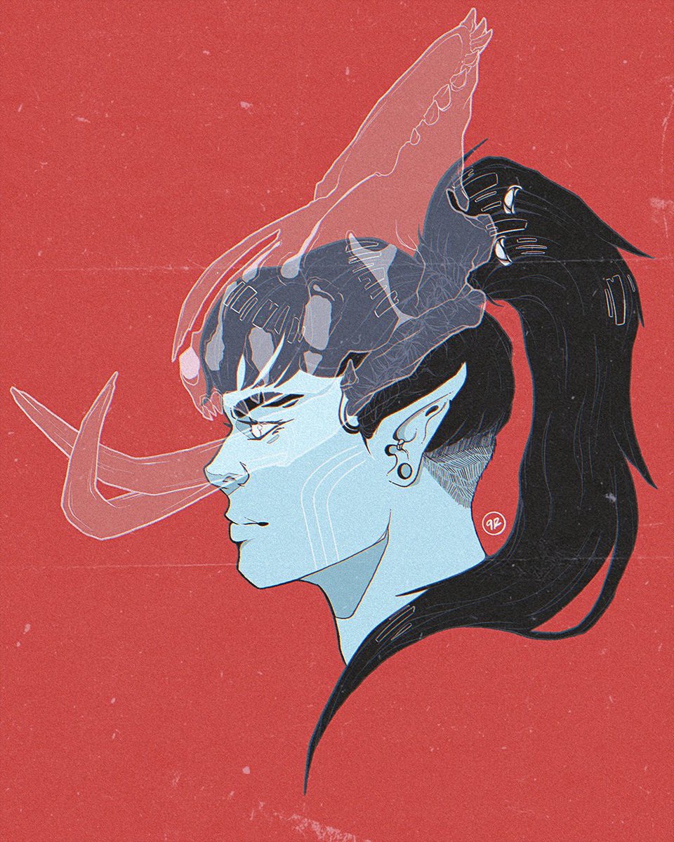 ninthriven's tweet photo. Sjur &amp; Muninn update, aka i can't stop thinking about the sjur-with-black-hair anthology art

#Destiny2 
#Destiny2Art https://t.co/cQw3jcM2WI