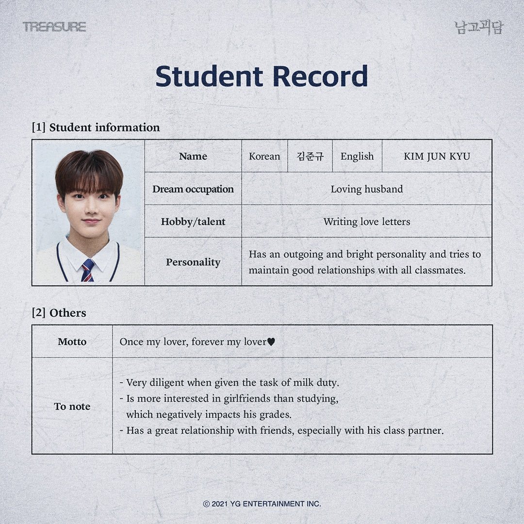 Lee_yojikyu's tweet photo. Junkyu gf reveal &amp; Jaehyuk roommate reveal PLS 🤔😜😜

#TREASURE #트레저 #남고괴담 #TheMysteriousClass 
 #STUDENTRECORD #생활기록부 #WEBDRAMA #웹드라마 https://t.co/BJg3lrte8S