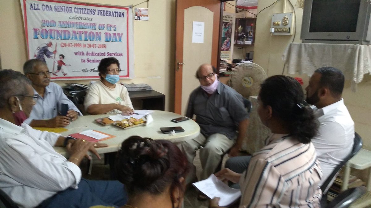 roylacfernandes's tweet photo. The All Goa Senior Citizens Federation, has been working too hard to support Seniors and Elders across the State of Goa. In our discussion with them, we discussed various ways, we could further strengthen their vision for the betterment of Seniors in Goa. #bettergoa #goa https://t.co/R1JTMzSTEs