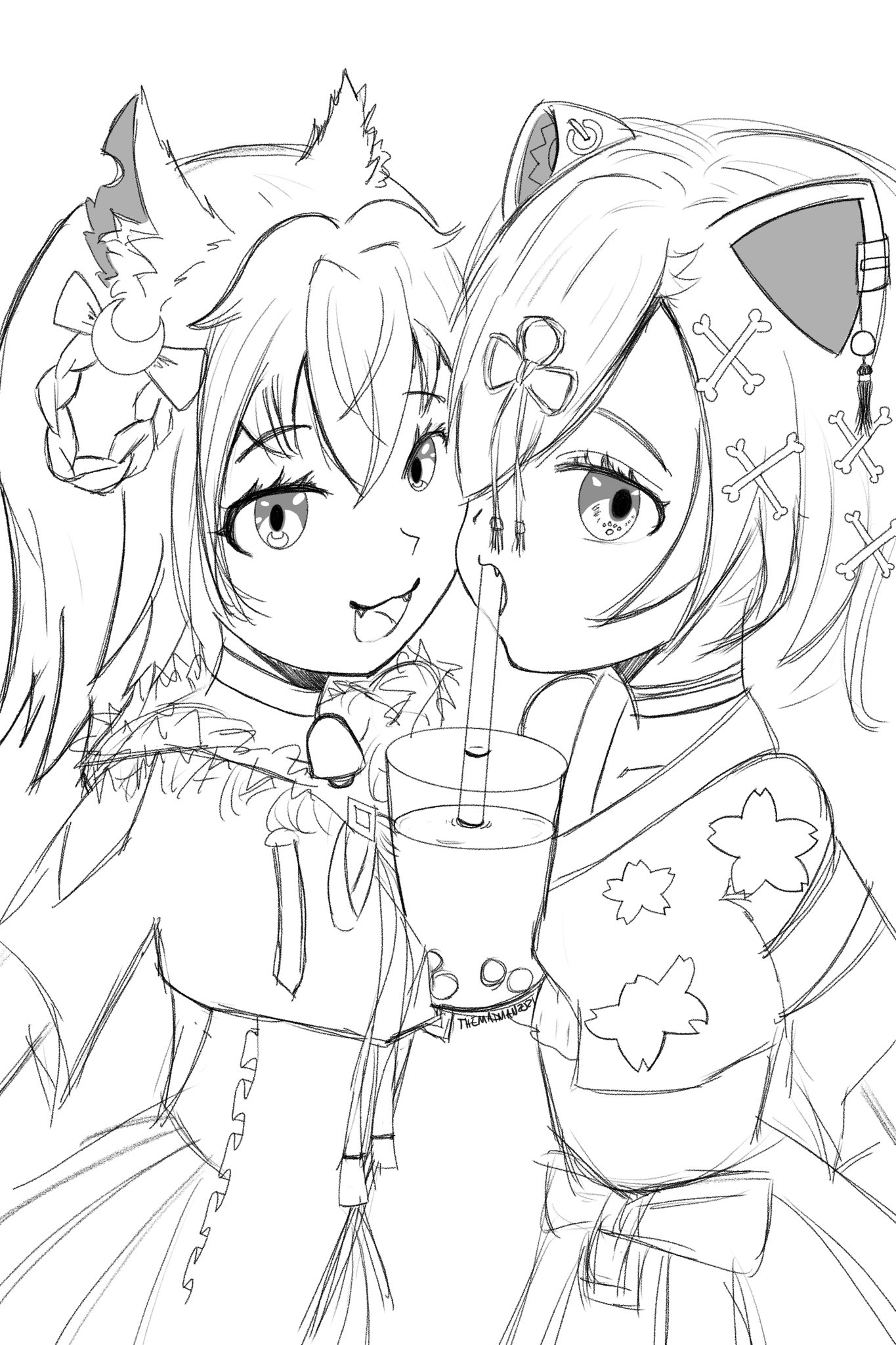 themadman on twitter nakikamizuki shikimiyoshino omg naki lol this is my first image in my head when i read your tweet quick sketch to add to my wip need to finish pile