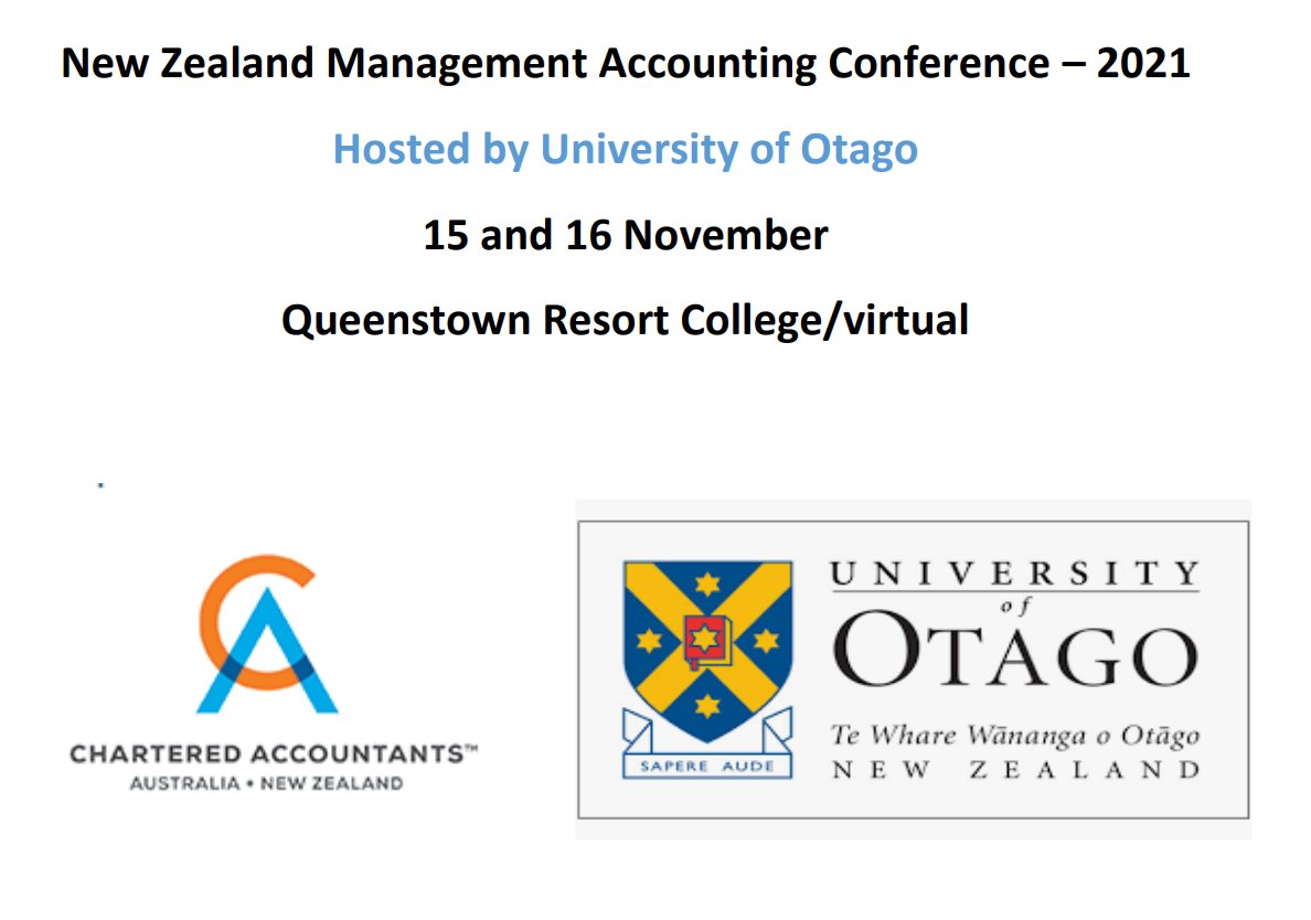 Looking forward to supporting #NewZealand #ManagementAccounting conference in our beautiful #Queenstown
We will be discussing the important topic of  "Management #AccountingEducation, Tech Stacks and the Need for #EdTech".
Link: otago.ac.nz/news/events/ot…