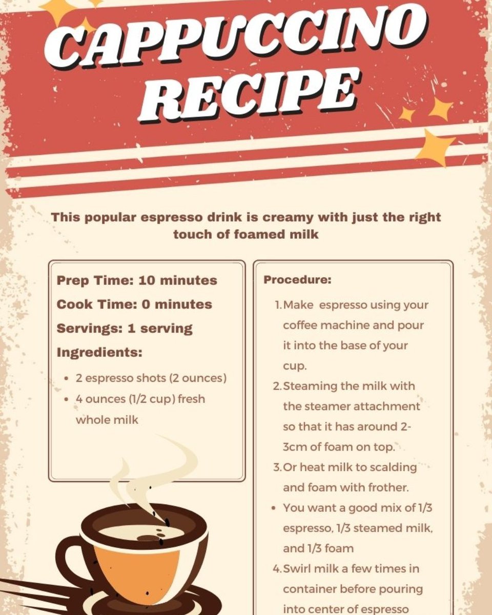 LiftOurVote's tweet photo. Today is #CappuccinoDay!☕  Here is a simple recipe for you to try.  

Tell us what helps you wake up in the AM?🌞 

Its Chai Latte for me😁

#WinterMindset  #RecipeAtHome #Creamy #NoMachineNeeded #Homemade #FreshBrew #MilkAndSteam https://t.co/NeR1Dot5BX