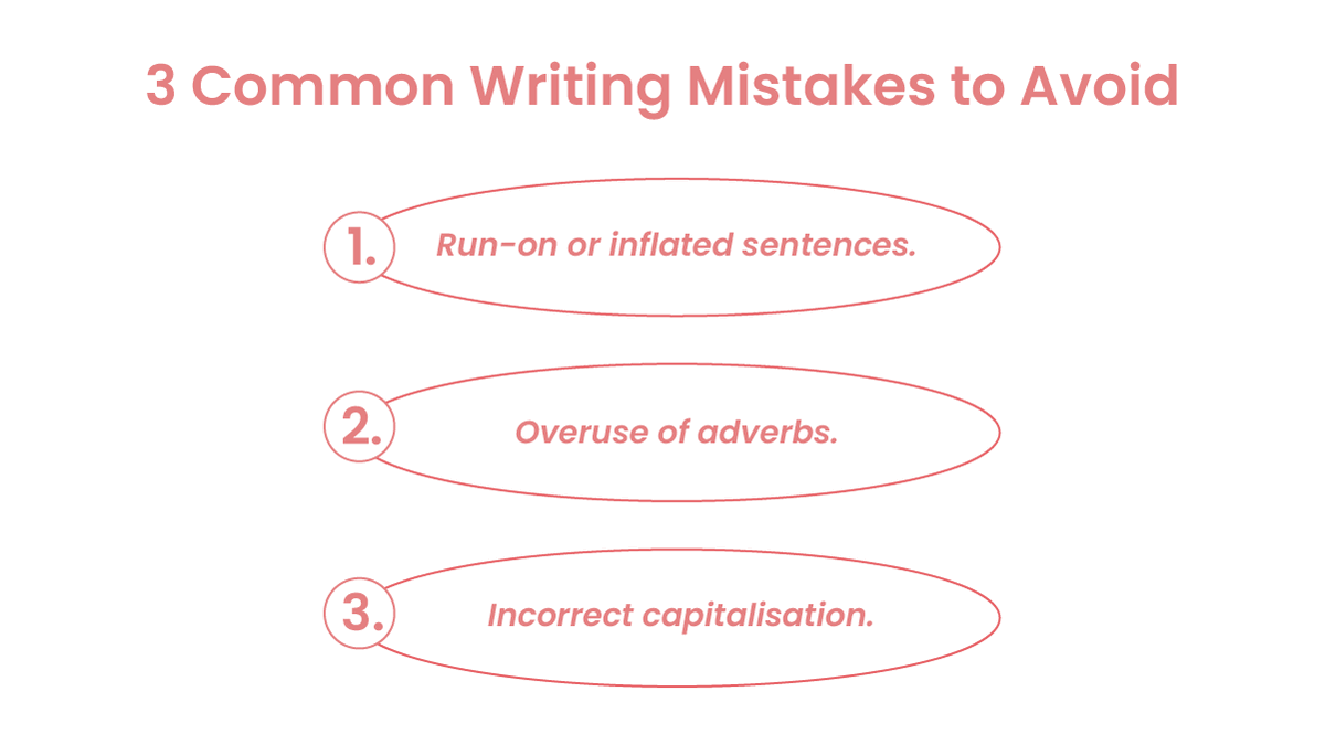 shortcoursesau's tweet photo. 3 Common Writing Mistakes to Avoid ✍🏻

Being able to write well is a skill that can take many years to master but even the most experienced writers among us can make mistakes sometimes.

Here are some of the most common mistakes ⤴️ https://t.co/4rEFkqLSVQ