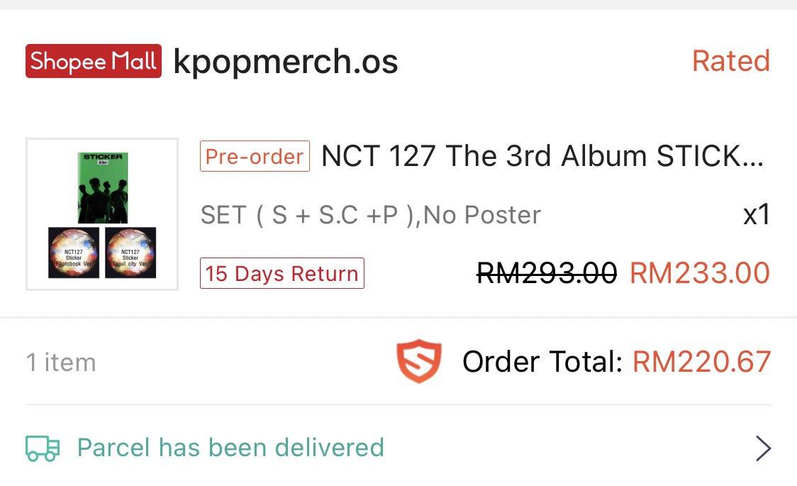 Obviously an album i my favourite purchase!❤️ #ShopeeMYxNCT127 #ShopeeMY1111 #ShopeeMYGiveaway