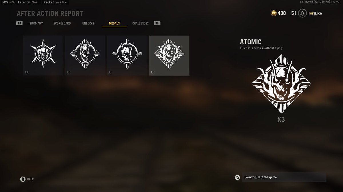 CamTravesty's tweet photo. My first triple Nuke with no Advance Only UAV, sadly it’s doing the same thing it did in the beta so I couldn’t record the gameplay 🙂 https://t.co/6GjS9a1dHT