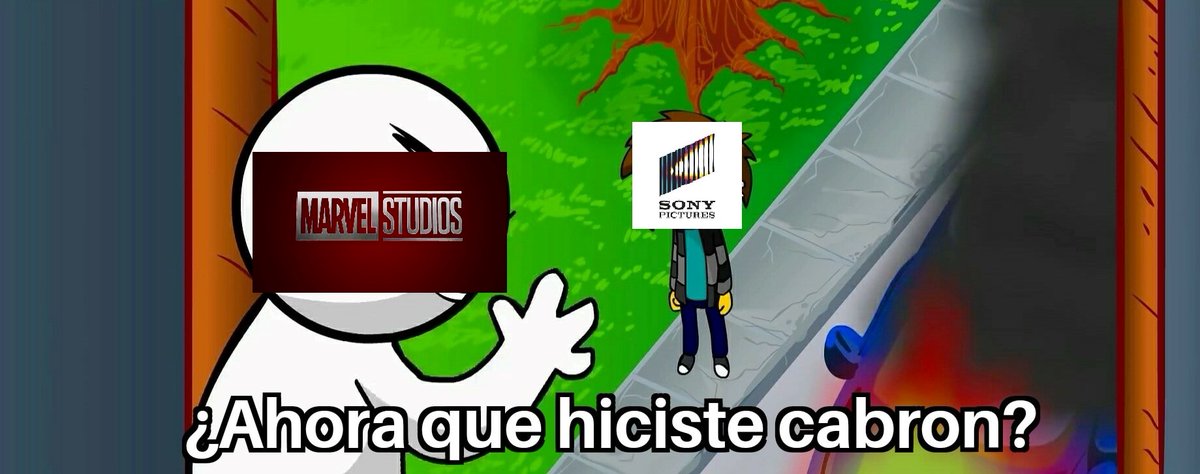 A_Pachee's tweet photo. Sony y Marvel cada que se les filtra algo de #SpidermanNoWayHome https://t.co/RXk37PioAH