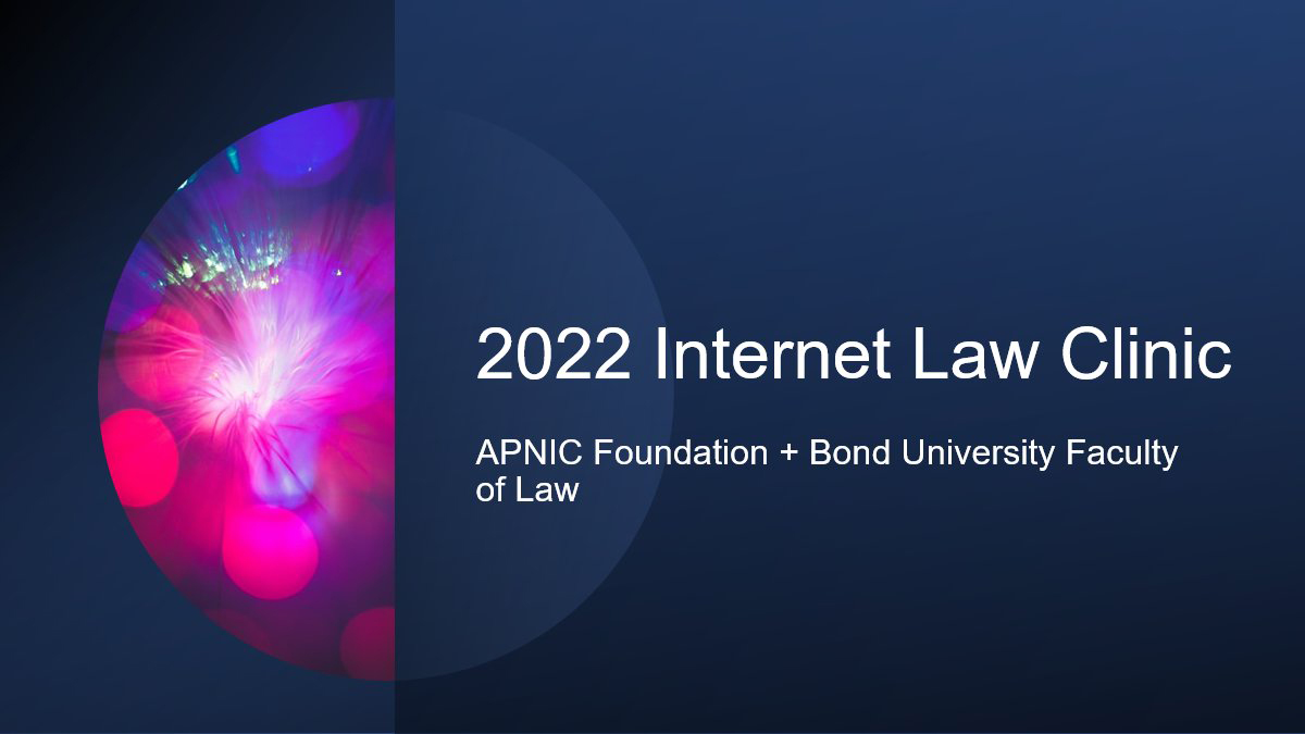 apnic's tweet image. Free legal clinic available to #AsiaPacific #networkoperators. All the details on @ApnicFoundation / @BondUniversity's Internet Law Clinic here: blog.apnic.net/2021/09/16/fre…
#NetOps #NOGs #internetlaw