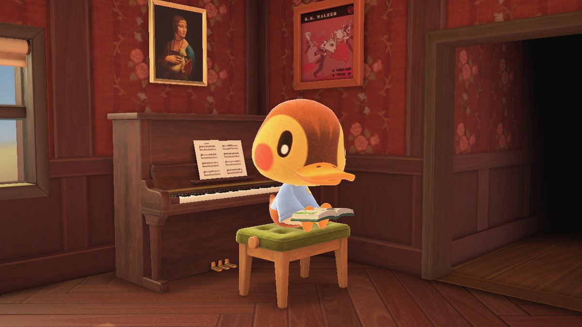 SunshineH0ney's tweet photo. Molly came to visit!
 #AnimalCrossing #ACNH #NintendoSwitch https://t.co/mpJdaSy5uF