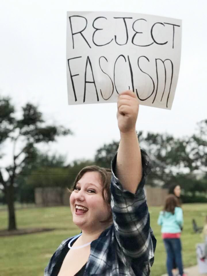 AshleyOnward's tweet photo. Throwback to this night three years ago, when I first met Josh (@TuttForTexas) at a #ProtectMueller protest in College Station, TX.
(Are y’all ready for the best political meet cute y’all ever heard about? No…no you are not. But it’s coming at you anyway, so buckle up.) https://t.co/JF50DIwShi