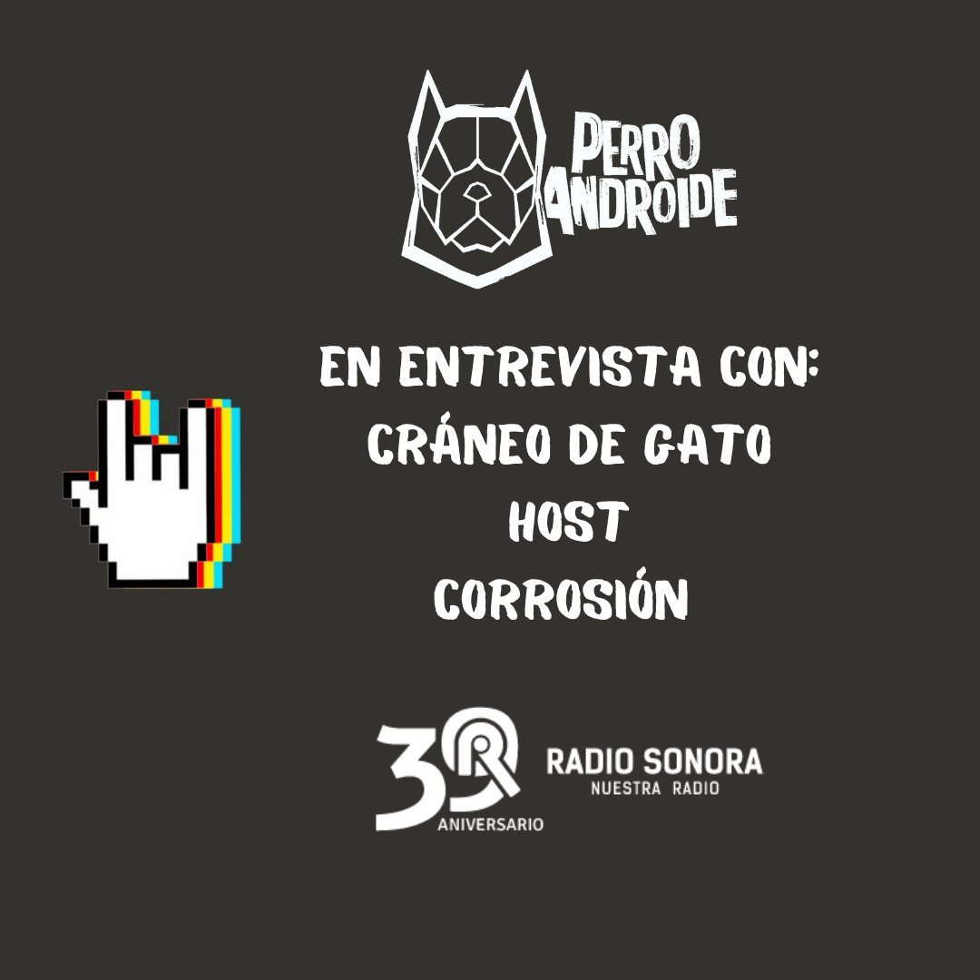 perro_androide's tweet photo. Estamos al aire! @Radio_SonoraFM
#CráneoDeGato, #Host y #Corrosión en entrevista... https://t.co/pPjb5oBgWZ