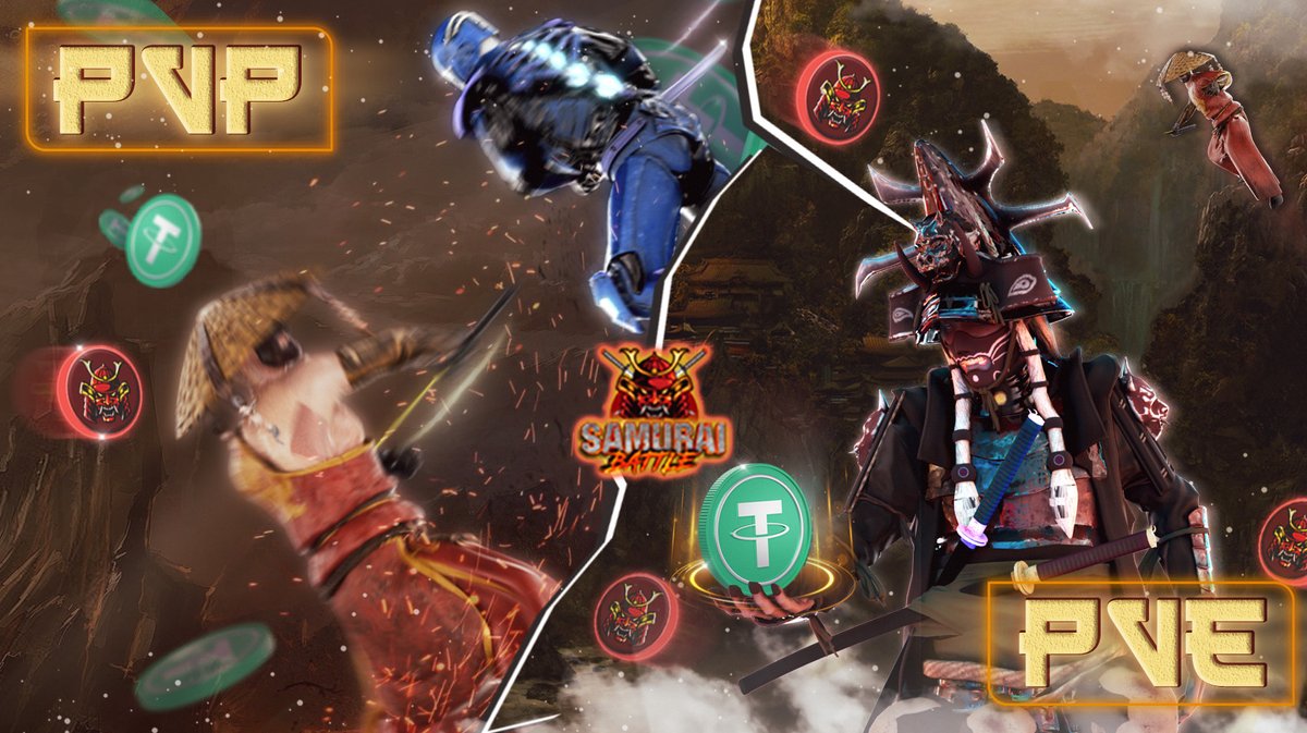 Samurai_Battle's tweet photo. ❌Check out two Battle Modes of #SamuraiBattle: 
PvE mode for increasing the number and level of items Or
PvP mode with a thrilling mortal arena🔥

Which one do you prefer? Comment below ⬇️

$SMB #PlayToEarn #Metaverse #SamuraiBattle #BattleMode #PvP #PvE https://t.co/bacUFBpWI2