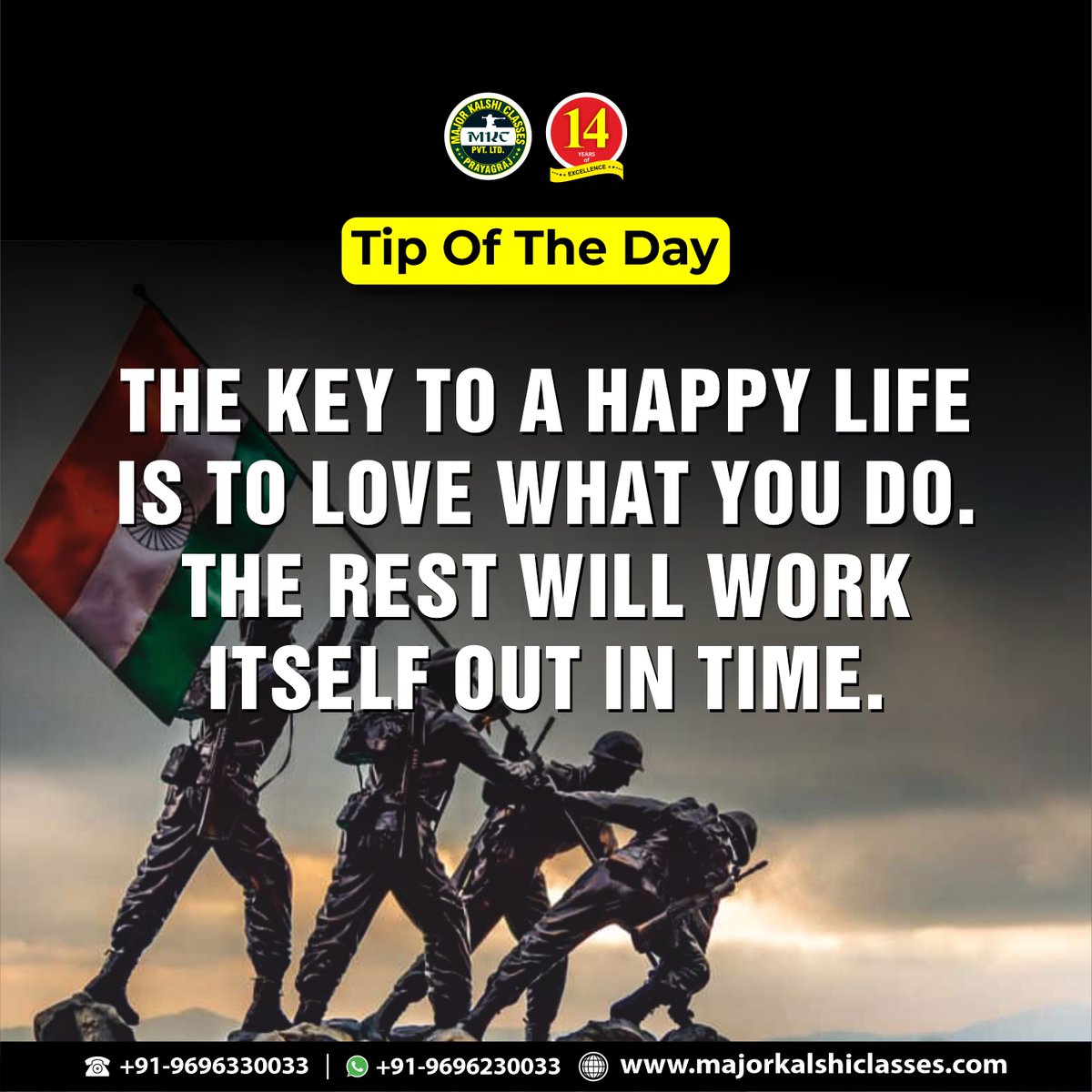 MajKalshiClases's tweet photo. Tip Of The Day ๐ช
.
.
.
.
.
.
.
.
.
#motivation #motivationaltips #tip #tips #motivationaltip #mkc #majorkalshiclasses #allahabad #cdsexam #ndaexam #defenceclasses #defencecoaching https://t.co/NlkO4JaVeh