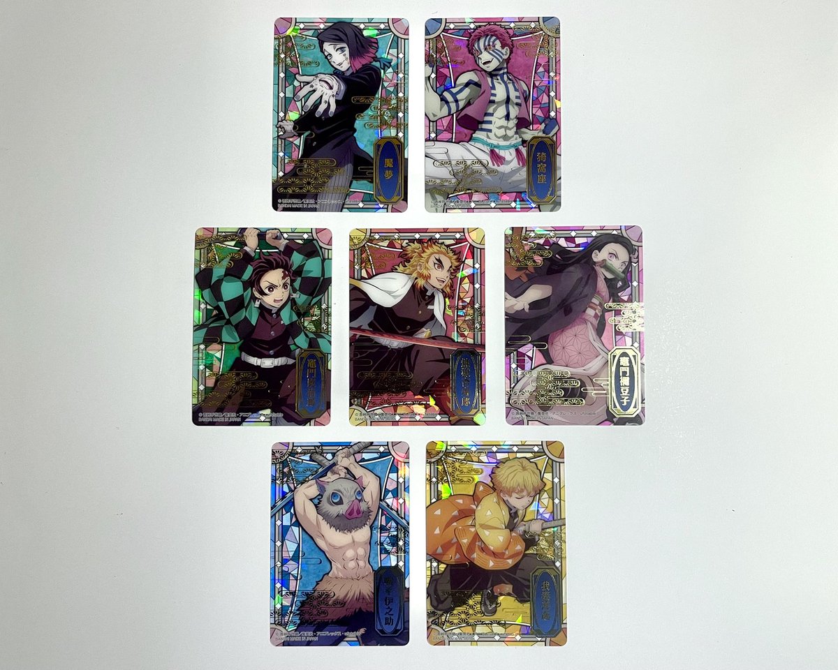 KiraKiraCollect's tweet photo. Check out these stunning Demon Slayer stained glass cards! We have the random booster packs of two cards inside for sale as well as individual character cards if you don’t want to try your luck! ✨

#kirakira #demonslayer #tanjiro #nezuko #tanjiroukamado #nezukokamado https://t.co/xJdAL8BP4X