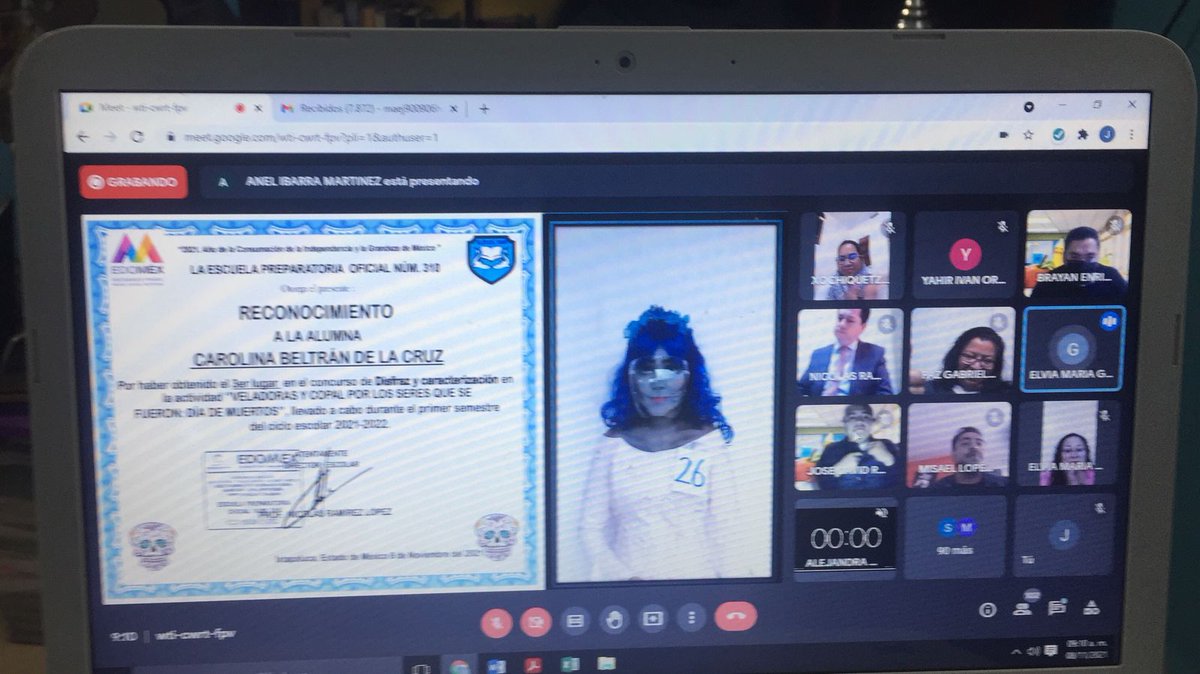 Oficial310's tweet photo. #EPO310 Agradecemos la participación de nuestros Tiburones Blancos en la actividad de día de muertos y reconocemos su talento. Hoy se entregaron 🏅🏅 reconocimientos en ceremonia @israeljeronimol @jorgegalileocv @EdomexDgfa @NoeOrtegaCamac1 @SBGOriente @Bg48Supervision @ANAB_BC https://t.co/vGPyzZSWtA