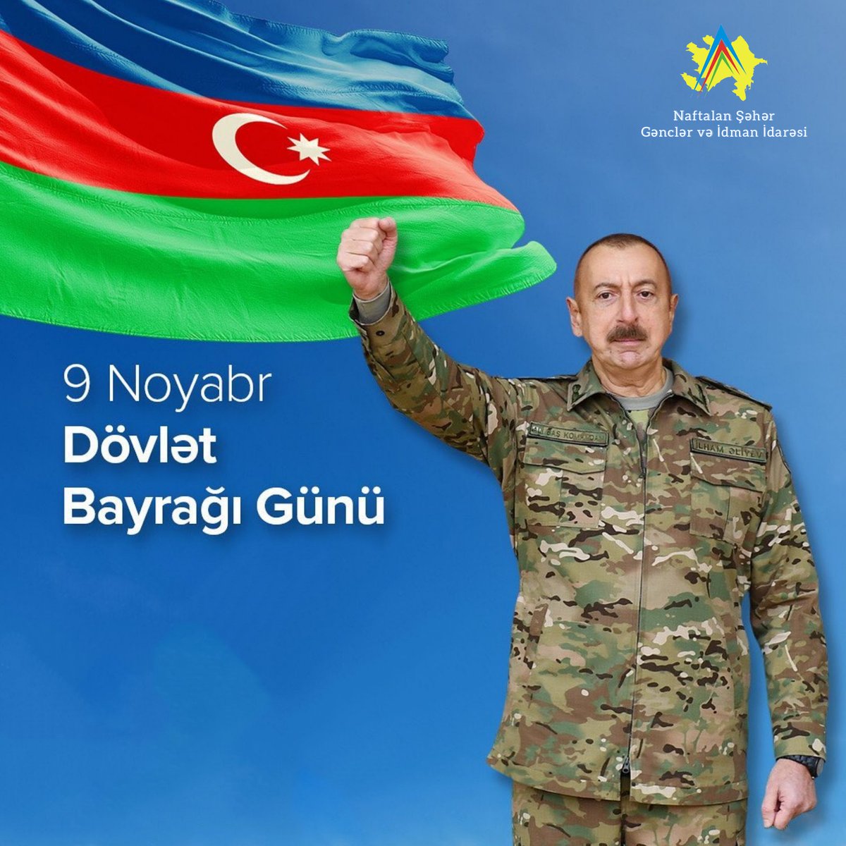NaftalanGII's tweet photo. 🇦🇿9 noyabr Azərbaycanda Dövlət Bayrağı Günüdür
#9noyabr #bayraqgunu #qüruryeri #NaftalanGənclərvəİdmanİdarəsi
#NaftalanGİİ
#Naftalan https://t.co/J0EbNMNX97