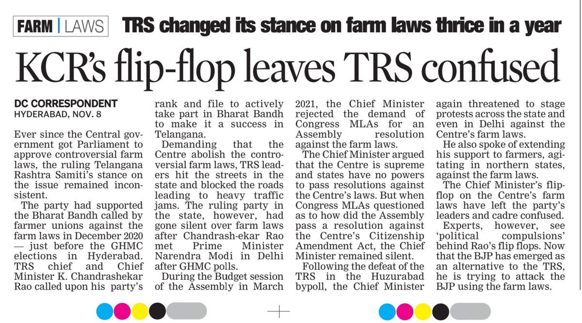 Forget about others. The TRS guys could not understand. They were confused....  they could nod correlate KCRao's changing stances with his changing words. He was at his peak.

Now when they go to their constituency what will they say is what some of them are complaining.