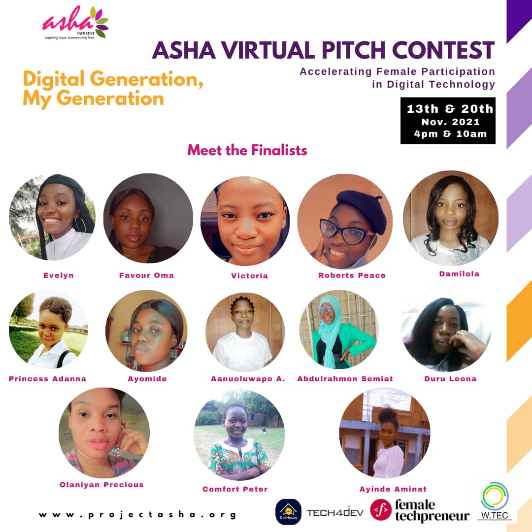 Project_ASHA's tweet photo. #Projectasha is set to hold a virtual pitch contest to accelerate female participation in #STEM and reduce #genderdigitalgap. Selected girls will benefit from digital tools, #bootcamps, mentoring, etc. https://t.co/CtFLzyO7n6
#digitalgeneration #girlchild #vweta #femaleleaders https://t.co/k5rl9lVFTa