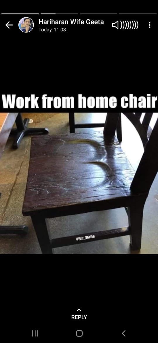 smile2laughter's tweet photo. T-11 Please check if your chair look like this ??? #Funny #FunnyMemes #Funnymeme #Hilarious #LOL #Workfromhome #WFH #Jokes #Sarcasm https://t.co/TQgIQdjwq8