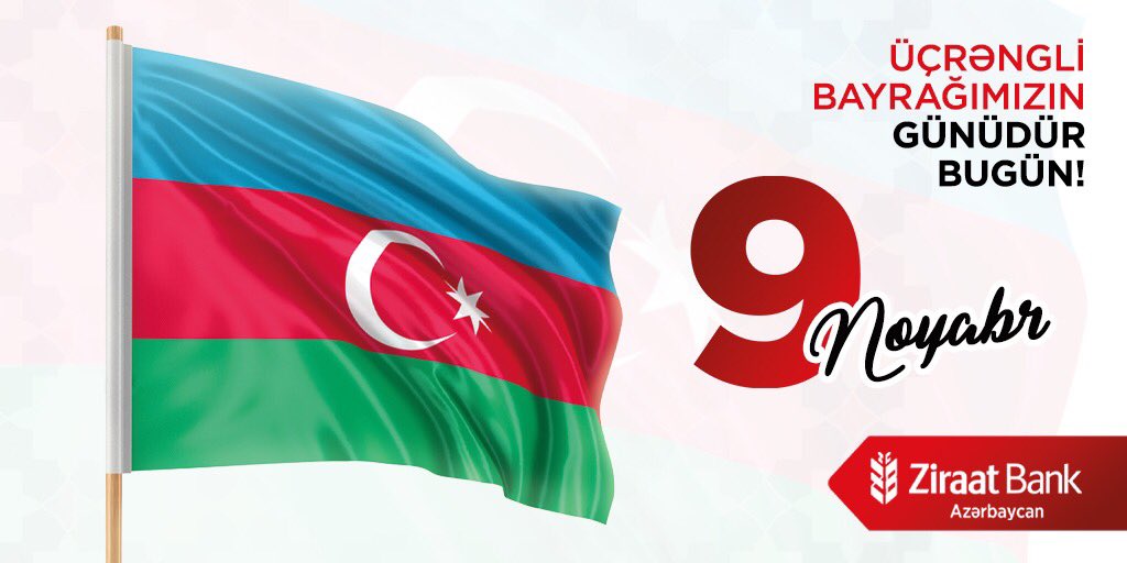 ziraatbank_az's tweet photo. Bayraq günümüz mübarək! 🇦🇿 #ZiraatBankAzerbaycan #Bayraqgunu #tebrik https://t.co/3Rgy0buERN