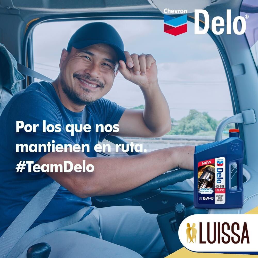 Luissa_sv's tweet photo. Hay un grupo que nos sigue moviendo con pasión y a donde sea que van, llevan el poder de ser #TeamDelo.
Para tus cotizaciones escríbenos al whatsapp: 7924-7463
#Luissa #Chevron #LubricantesPremium https://t.co/RfK7suwJp0