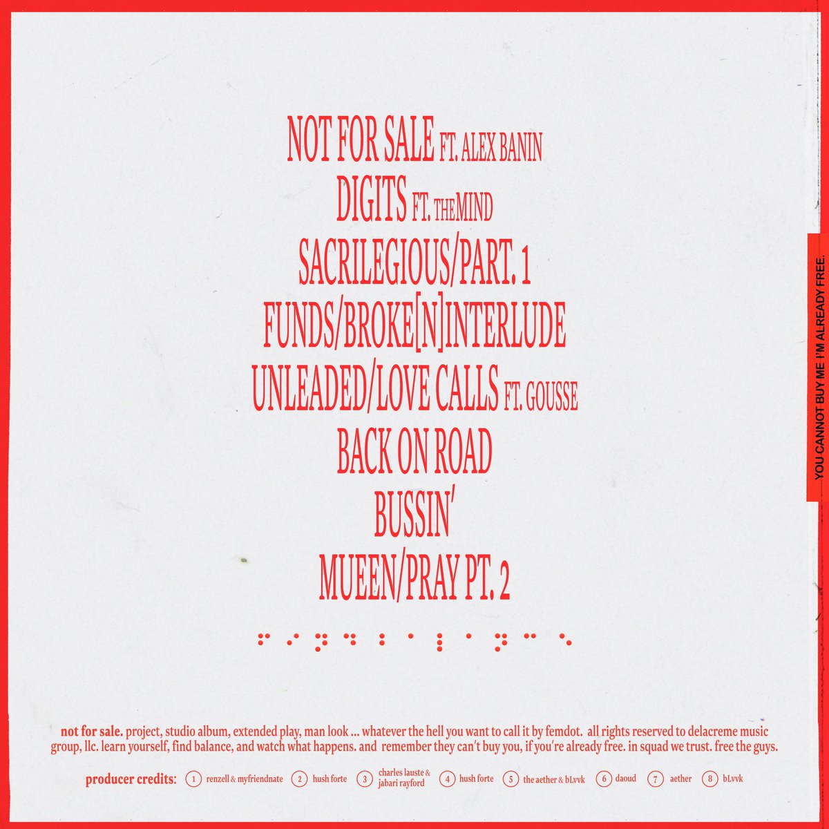 femdot. (less talk, more haze out now.) tweet media