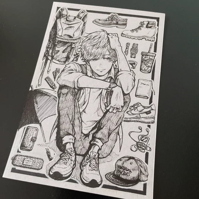 高校んときの絵でてきた やってることあんま変わってないよ 