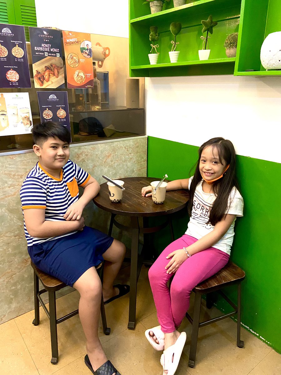 cupteava's tweet photo. YES, WE ARE NOW ACCEPTING DINE-IN CUSTOMERS &amp; PWEDE NA BATA ❤️

VISIT US TODAY! ✨

💚PASAY BRANCH:📍2459 Tolentino St. Brgy 121 Pasay City

🧡MAKATI BRANCH:📍: Ground Flr, MGF Champaca Building, 156 Amorsolo St., Legazpi Village, Makati City

#CupteavaPH
#PwedeBata https://t.co/K1Ggsoj1vl