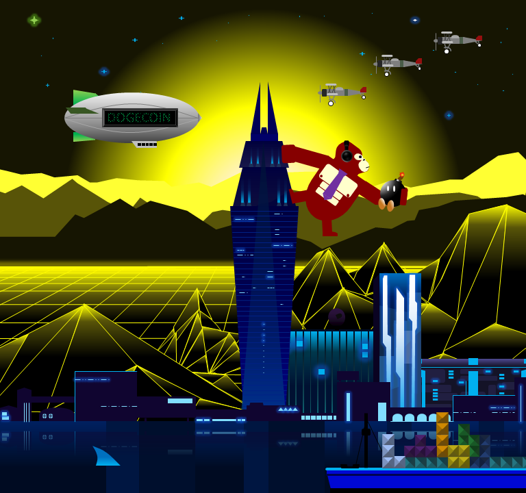 CryptoKongsClub's tweet photo. Crypto Kong #1050 is done thanks to the @dogecoin blimp, headphones, and airplanes. The next milestone is 1100 Crypto Kongs total. 

#NFT #NFTs #NFTCommunity #nftcollector #NFTcollectibles #NFTartist #NFTdrop https://t.co/40xlMvlD4I