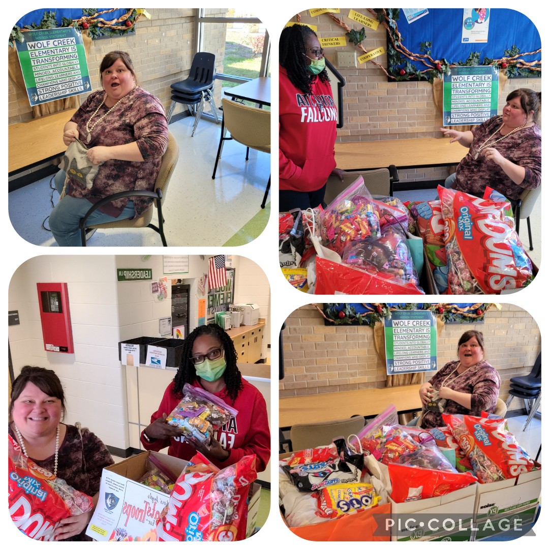Ms Charles (@mscharles8) on Twitter photo Our <a href="/WolfCreekWolves/">Wolf Creek ES</a> family came together to support <a href="/soldiersangels/">SoldiersAngels</a> #treatsfortroops this year. Jessica was surprised at how fast we were able to collect 4 boxes of donated candy for our military troops in 3 days. <a href="/PrincipalDGlass/">D Glass</a> Our <a href="/WolfCreekWolves/">Wolf Creek ES</a> family came together to support <a href="/soldiersangels/">SoldiersAngels</a> #treatsfortroops this year. Jessica was surprised at how fast we were able to collect 4 boxes of donated candy for our military troops in 3 days. <a href="/PrincipalDGlass/">D Glass</a>