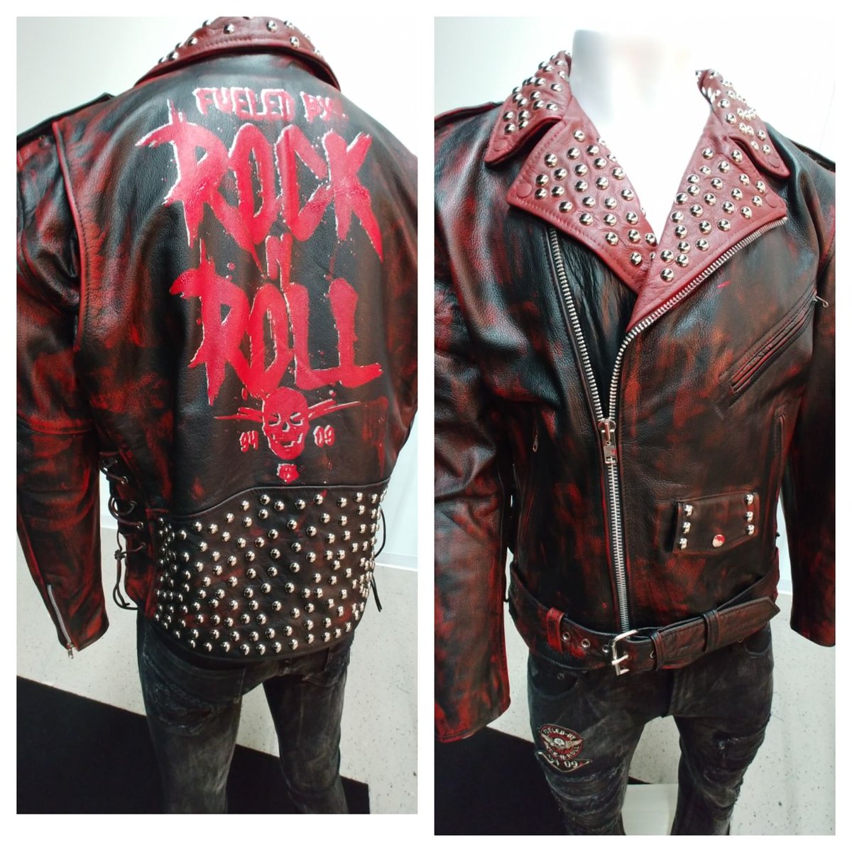 wornstar's tweet photo. Wornstar Custom - Jacket - Fueled By Rock N Roll Red Wash
https://t.co/BVZg1C9qxU
#wornstar #wornstarclothing #wornstarcustomchopshop #customleatherjacket #rocknrollclothing #outerwear #stagewear #unisex #handdistressed #metalhardware https://t.co/9X667PURia
