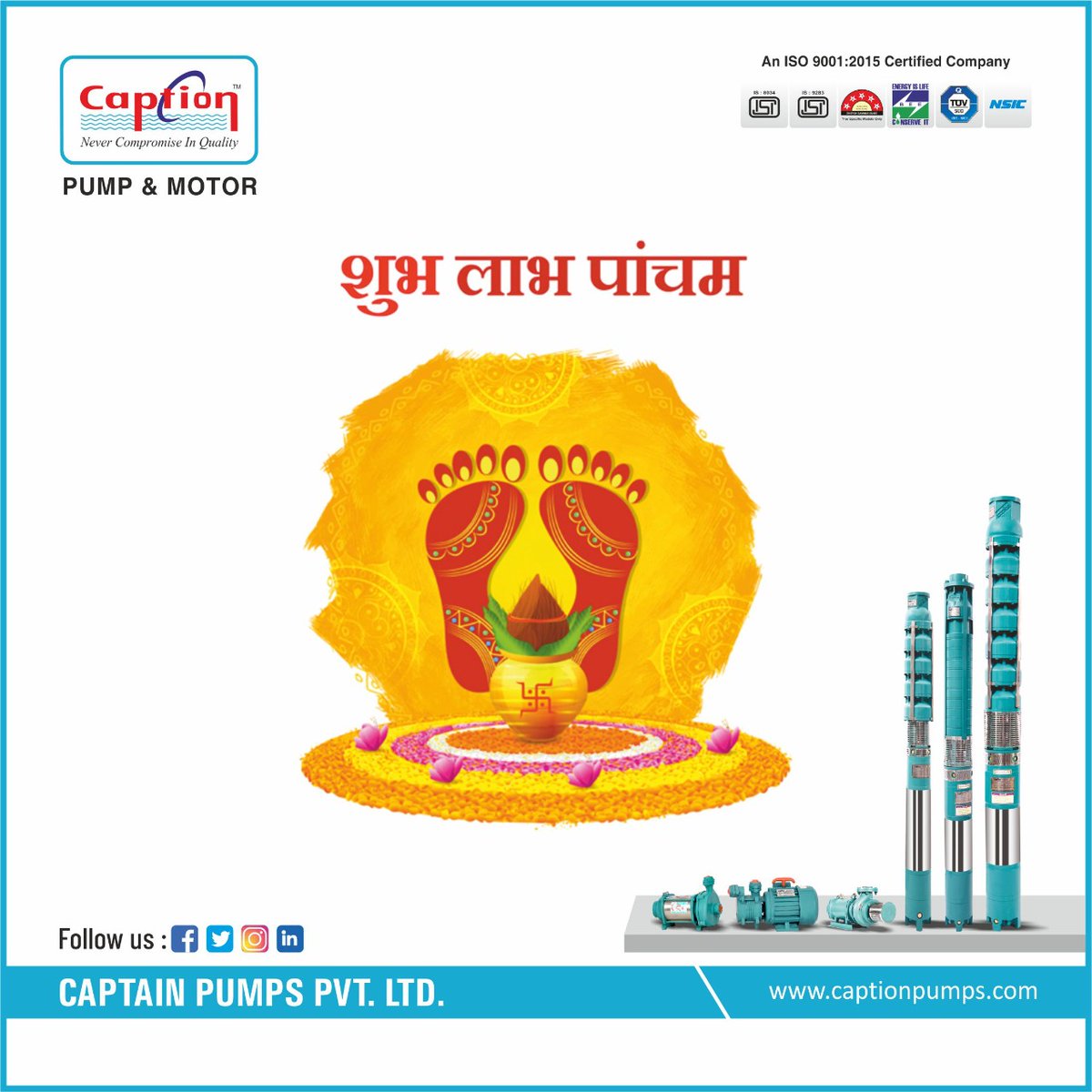 coach_intl's tweet photo. On this auspicious day of Labh Pancham may Goddess Lakshmi bless you with happiness, prosperity and success.
#Captionpumps Wishing you
#Subh_Labh_Pancham
#happylabhpancham #subhlabhpancham #indianfestival #newyear #farmers #makeinindia #madeinindia #Monoblock #Qualityproduct https://t.co/T0xqMvvyRq