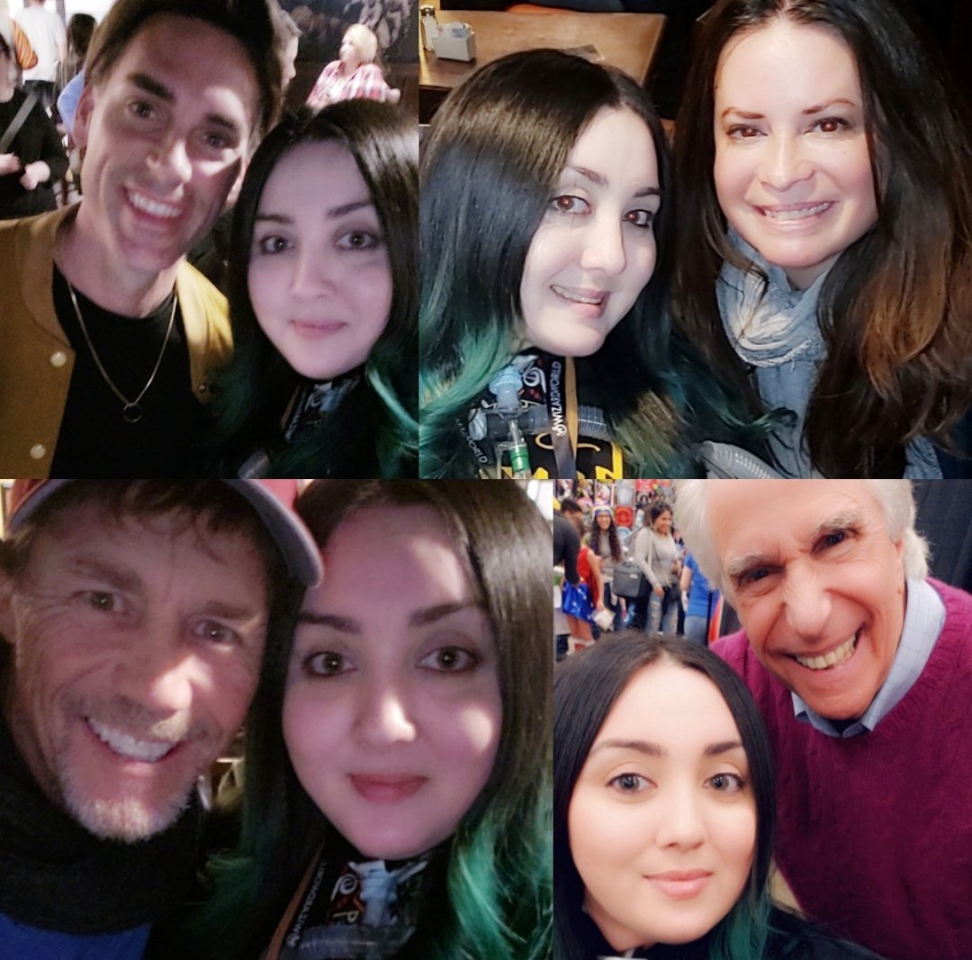 Charmed_One_Too's tweet photo. 2 years ago I got to meet these awesome humans(@drewfuller, @H_Combs, #BrianKrause, & @hwinkler4realπ₯°) & I had an AMAZING time. LOTS of laughs. Seriously one of the best days of my life & truly a blessing.β€
11/9/2019 #ATX #WizardWorldAustin https://t.co/QybWG1chYr