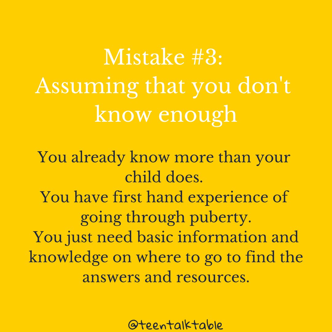 teentalktable's tweet image. A common mistake parents make is underestimating the role they play in preparing their children for puberty and adolescence - thereby putting off necessary conversations. #pubertytalks #juaujana #TeenTuesday