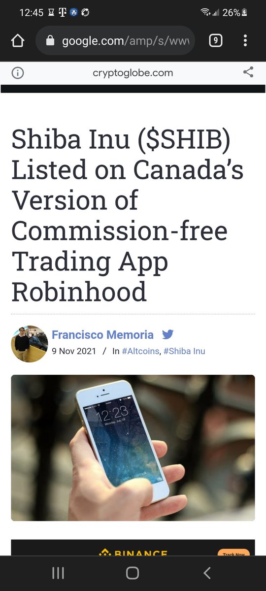 adiazeng's tweet photo. @ShibArmy Canada’s answer to the popular commission-free trading platform Robinhood (NASDAQ: HOOD), Wealthsimple, has listed the meme-inspired cryptocurrency Shiba Inu ($SHIB). which will now be available to the platform’s 1.5 million users. https://t.co/xqHdVnwmGs