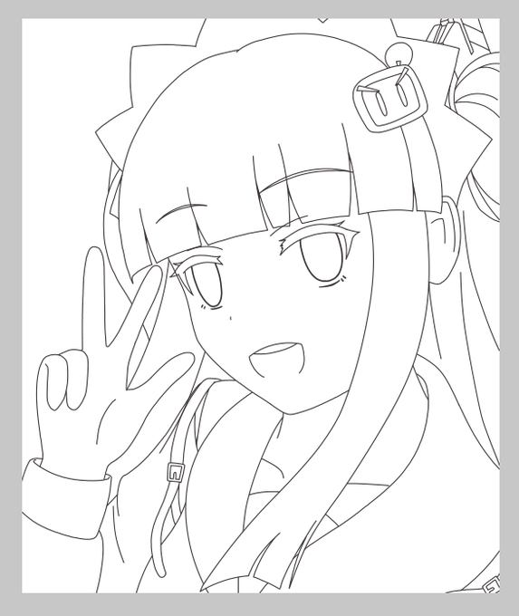 線画できた 