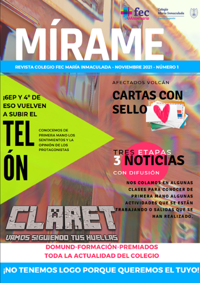 fecmips's tweet photo. NUESTRA REVISTA MÍRAME...¡HA VUELTO!
¡Y de qué forma! 📲Digital y 🥛cargadita de noticias,artículos,reseñas,entrevistas...de la actualidad de nuestro colegio.
👂¿Cómo dices?¿Dónde la puedes leer?
📢En #Avisos de Educamos.
🖱️En #NuestraWeb https://t.co/oaaK67zPUQ
@colegiosfec https://t.co/hLxEuy1D9B