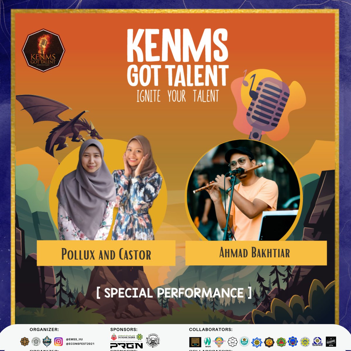🔥GET YOUR TICKET NOW🔥

The tickets to the Finale of KENMS Got Talent are now available!🤩

Stand a chance to win amazing prizes from our upcoming  LUCKY DRAW with every ticket registration😲🔥

Stay tuned!✨

📆 Date: 14 November 
⏰ Time: 8PM - 11PM
💻 Platform : Zoom