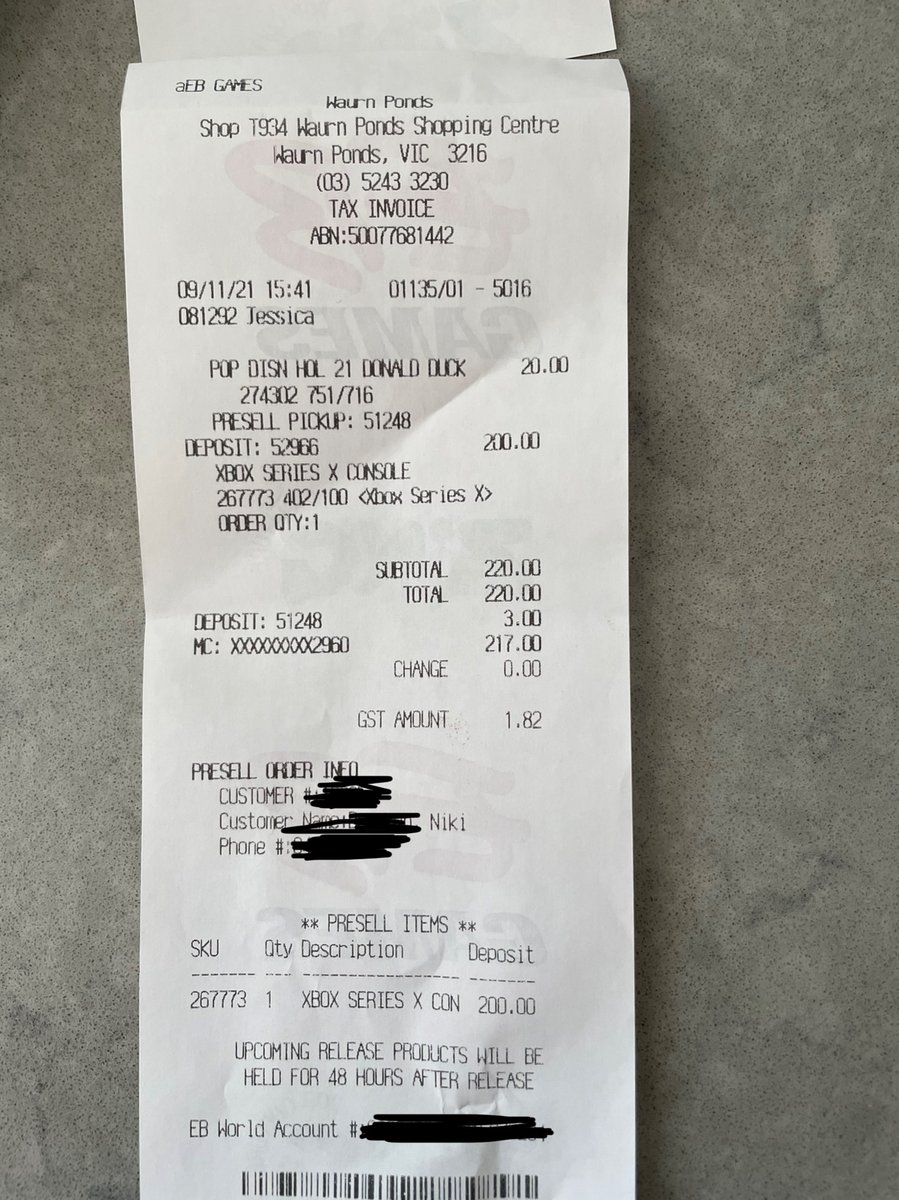 niki132's tweet photo. @NatureWolf94 @atruskie @AlertsXbox Here’s my reciept from earlier today. Not false. https://t.co/bx6VCKu1iy