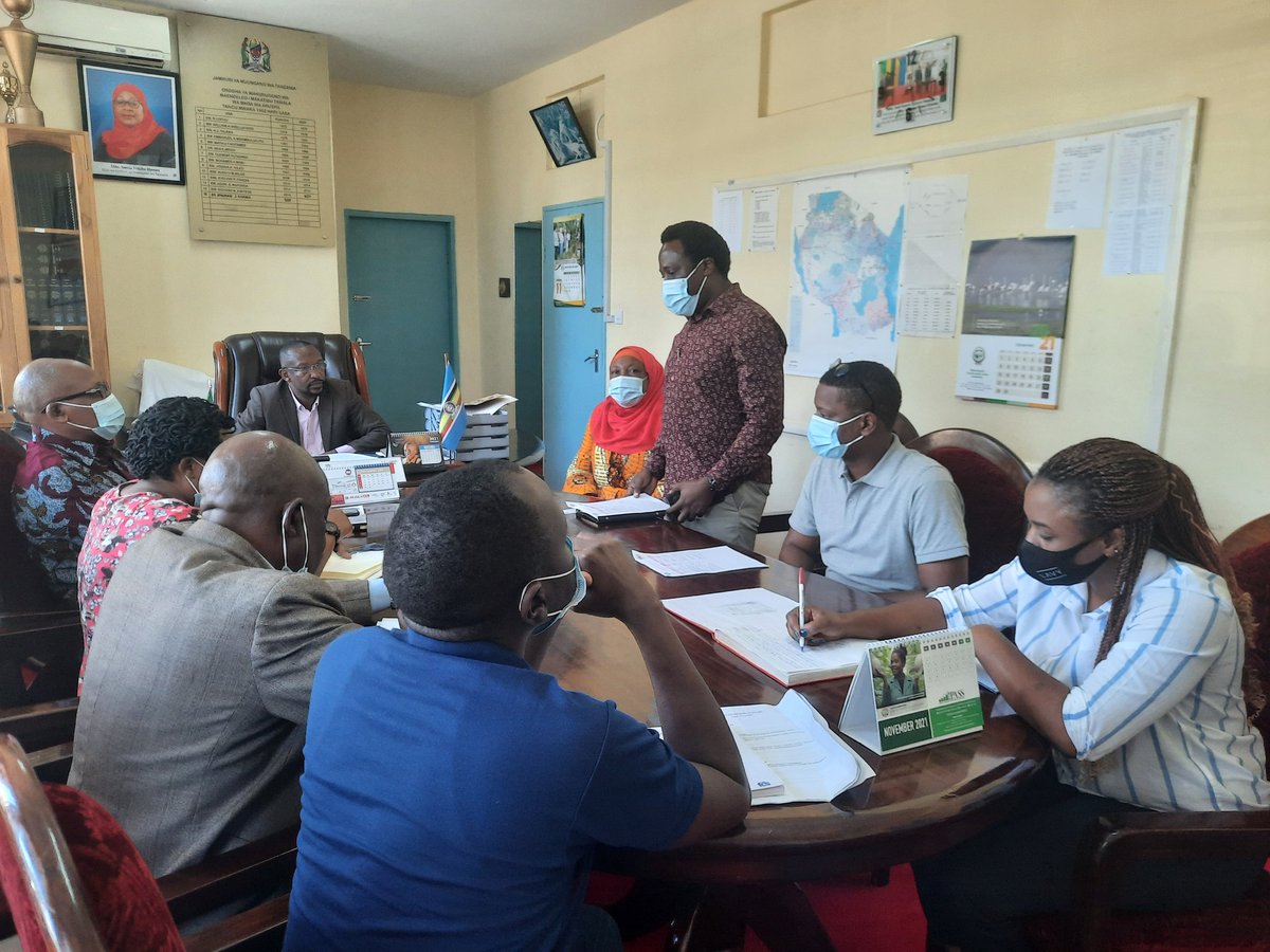 FCSTZ's tweet photo. Today the @FCSTZ team,  representative from the Office of the Registar of NGOs, representatives from DANIDA &amp; CWCD team paid a coutersy call visit to the Arusha Regional Secretariat office &amp; met the  RAS Dr Athumani J Kihamia during our Joint Monitoring visit in Arusha #JMV2021 https://t.co/MVMFNZRaho