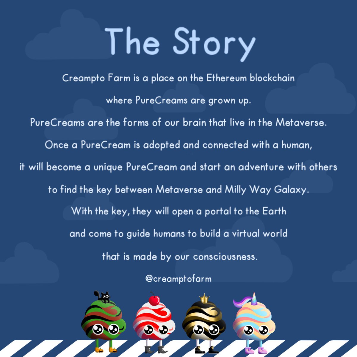 creamptofarm's tweet photo. On their way to the Earth! 
Get ready to explore the secret of PureCreams🚀
PureCreams adoption 👉🏻 @opensea 
#creamptofarm #purecream #nftgalaxy #nft #nfts #nftartist #nftart #nftcollectibles #metaverse #opensea #crypto #cryptotrading #cryptocurrency #ethereum #digitalart #art https://t.co/Q16QMeMr8e