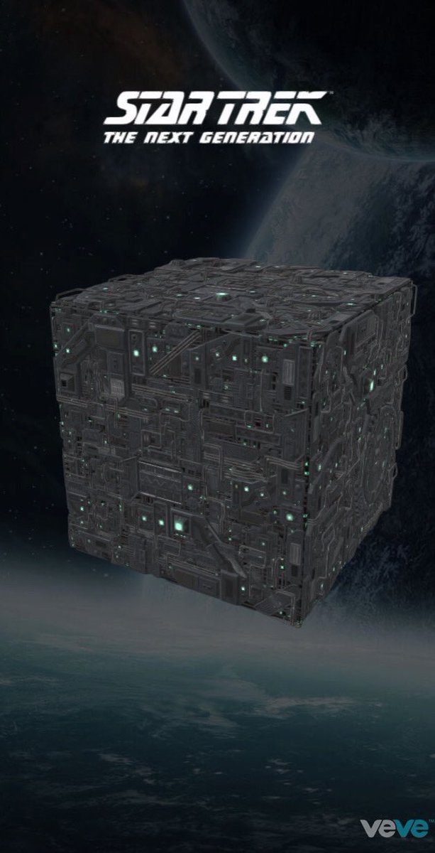 moonleaping101's tweet photo. Just made what could be an $8 mistake if I were to cash out now

Bought my first digital collectible (not yet truly NFT status) a Borg cube on VeVe: $40 USD to mint.

Without checking first, I assumed that m-price would be lower than the floor. Floor was $32 😑 https://t.co/lrjvv5sCur